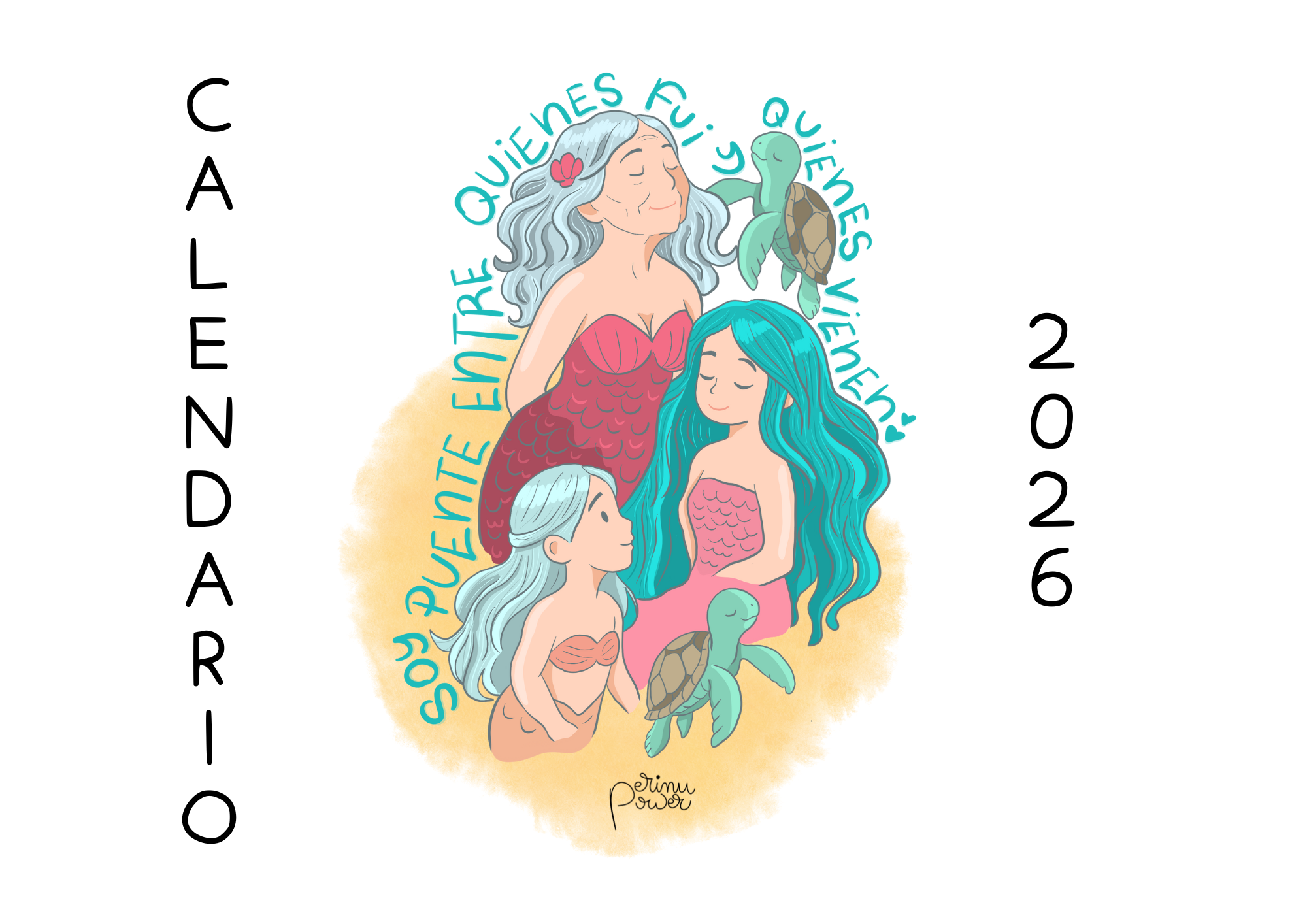 PACK 1 Calendario pared + 1 Calendario sobremesa PERINU 2026 - Imagen 2
